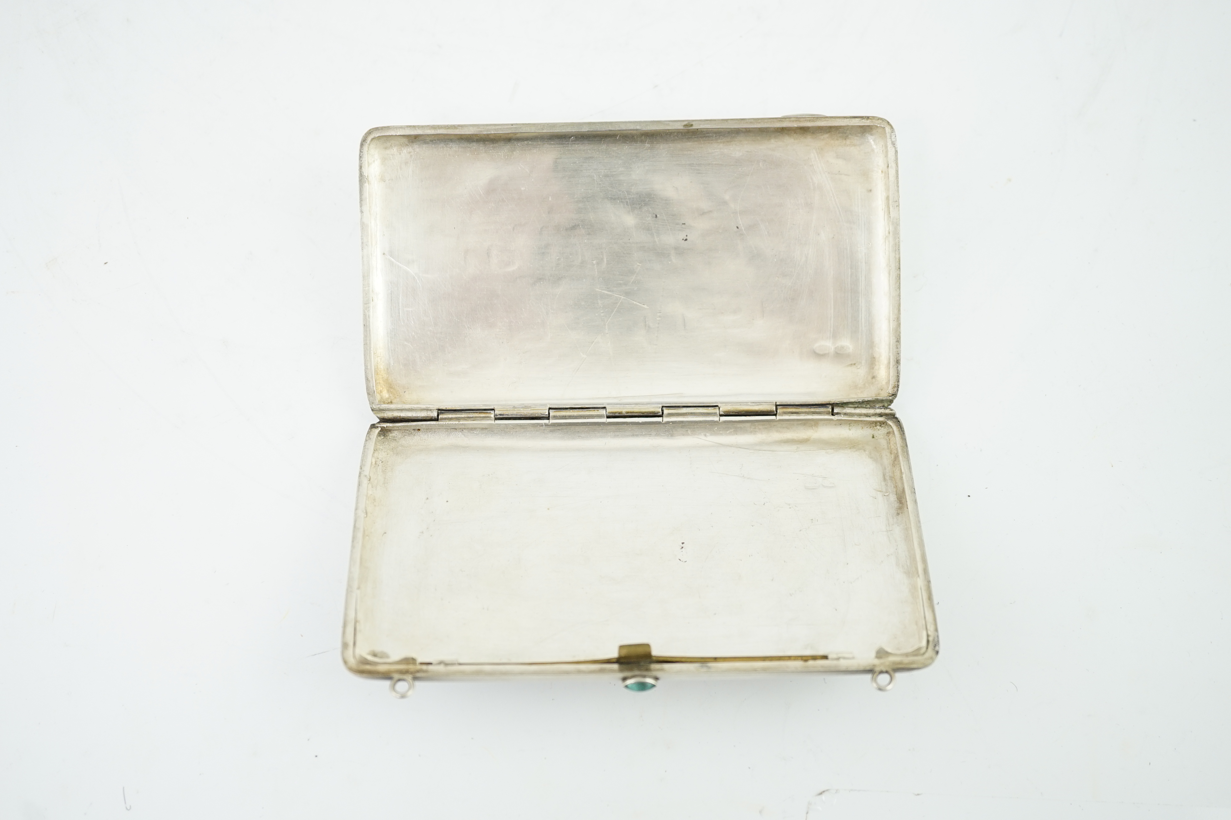 A late 19th/early 20th century Russian 84 zolotnik cigarette case